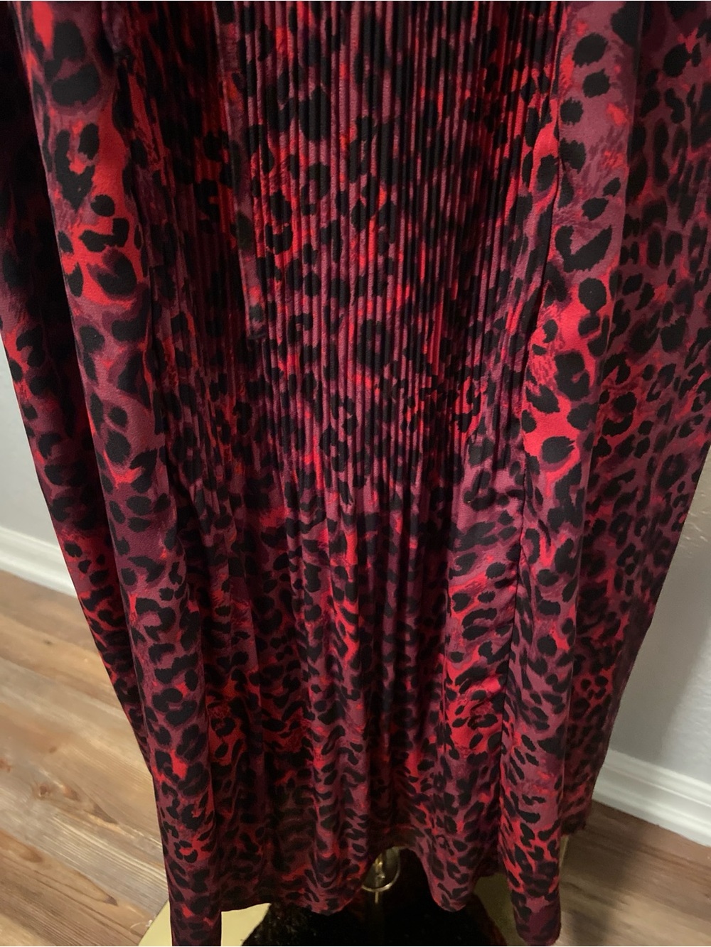Maurices Red and Black Leopard-Print with a hint of purple - Picture 8 of 16